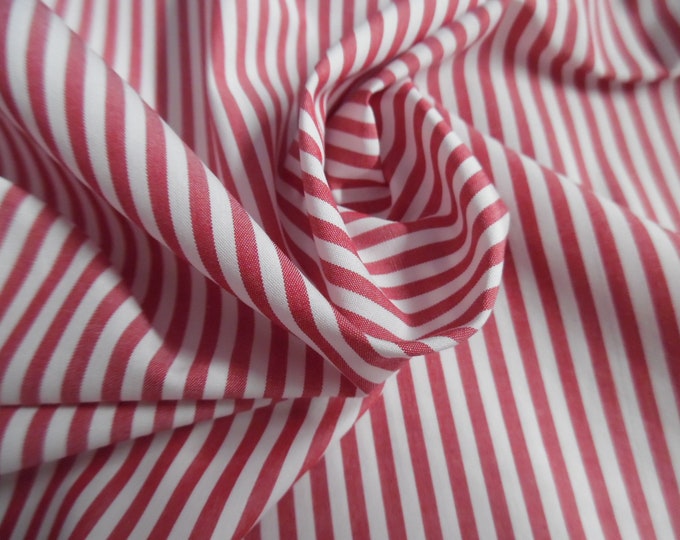 Tiny Stripe Pima Cotton~Red andWhite~18"x29"~Great Doll Fabric