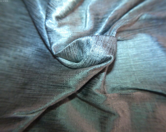 Silk/Viscose Natural Fiber Suiting~Heathered Silver Grey~19"x28"~Doll Fabric