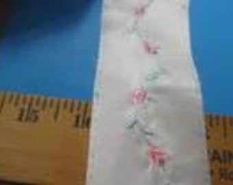 LAST! Micro Embroidered Satin Insertion~Nylon Tricot~50"