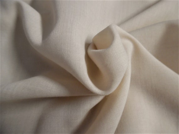 Swiss Wool Blend Voile~Dark Cream~18"x29"~Doll Fabric
