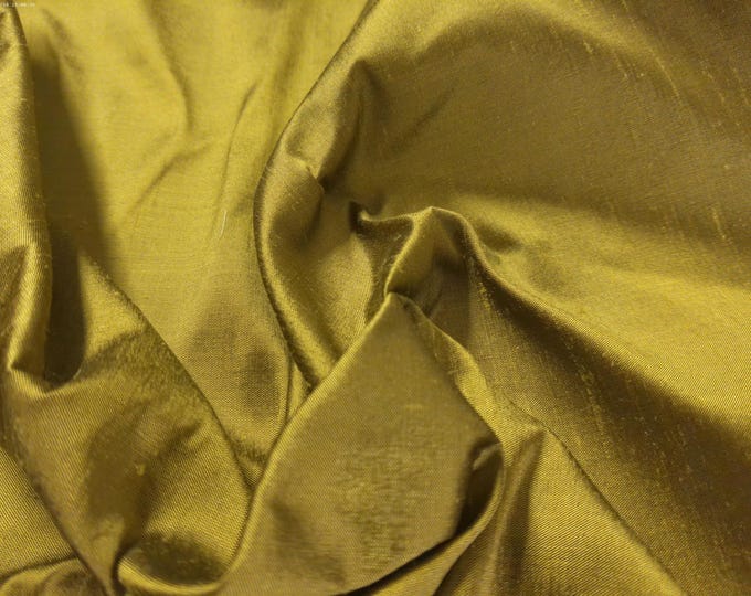 100% Silk Dupioni~Antique Bronze~9"x27"~Doll Fabric
