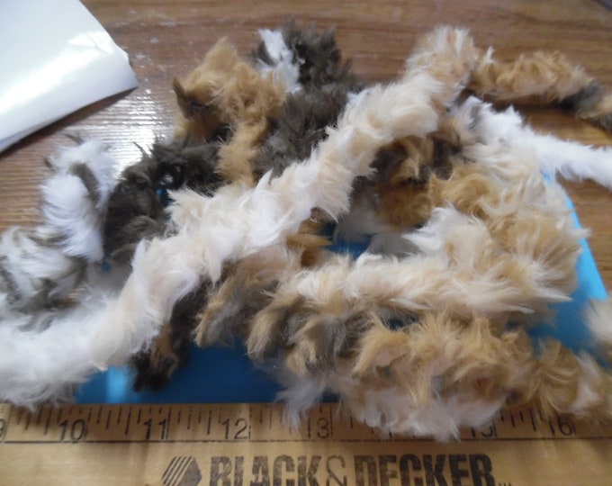 Minky Faux Fur Trim~Animal Print Mix~3/4" x 2 Yards~Doll Coat, Cape and Hat Trim!