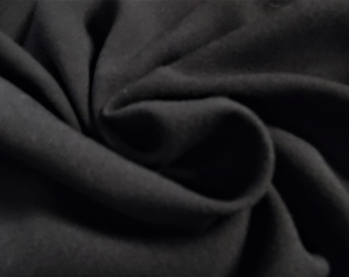 Rayon Challis~Jet Black~12"x56"~Doll Fabric~Flapper