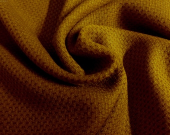 BASEMENT BARGAIN! IMPERFECT! Novelty Weave Wool Lawn~Coyote Brown~20"x30"~Doll Fabric