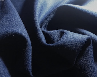 Summer Weight Italian Wool~Navy~12"x30"~Doll Fabric