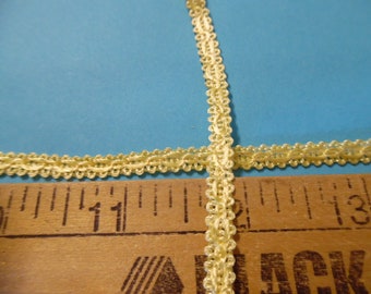 Imported From Italy~ Passementerie Braid~Vanilla~100% Rayon~1/4"x1yd~Soft & Silky