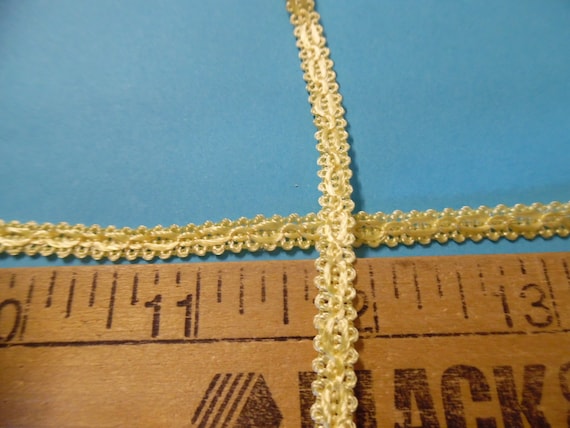 Imported From Italy~ Passementerie Braid~Vanilla~100% Rayon~1/4"x1yd~Soft & Silky