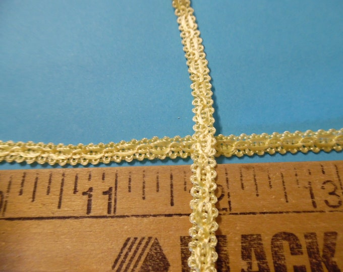 Imported From Italy~ Passementerie Braid~Vanilla~100% Rayon~1/4"x1yd~Soft & Silky