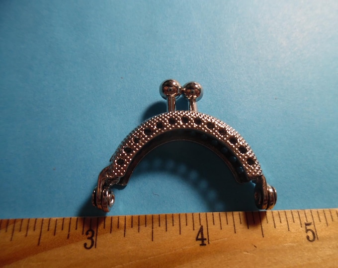DIY Doll Purse/Sachel~Clasp/Finding~Silver~4CM x 4CM