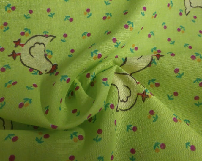 BASEMENT BARGAIN! Lt.Wt. Cotton~Spring/Easter Print~Bunnies~29"x46"