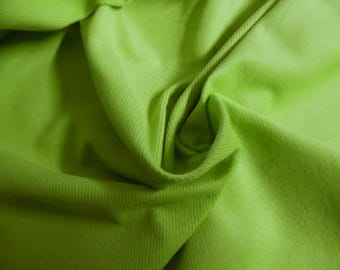 100% Cotton Babywale Cord~Apple Green~12"x28"~Light Weight Doll Fabric~Miniatures