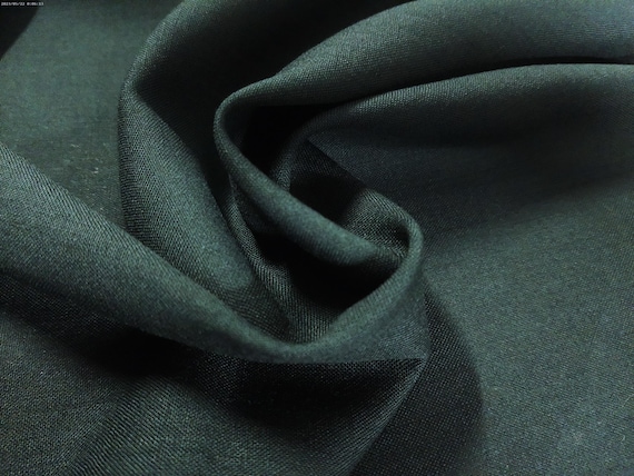 Imported From Great Britain~100% Wool Challis~Dark Green~Light Weight~9"x28"~Doll Fabric