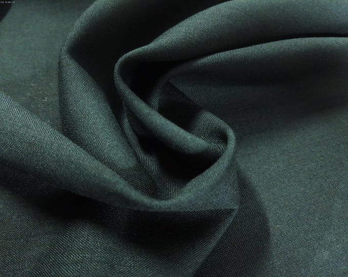 Imported From Great Britain~100% Wool Challis~Dark Green~Light Weight~9"x28"~Doll Fabric