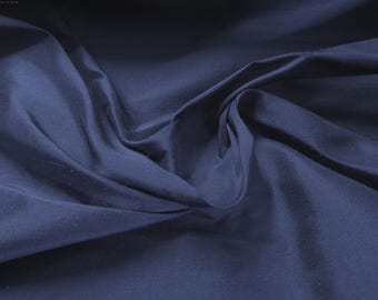 Silk Dupioni Taffeta~Muted Navy Blue~9"x27"~Doll Fabric