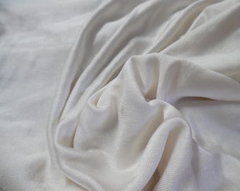 NEW SHIPMENT! Silk Jersey~Creamy White~9"x21"~Great for Doll Stockings