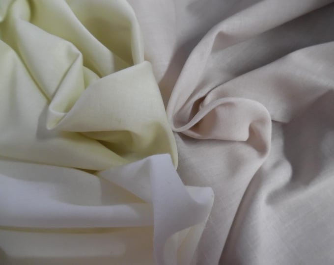 Stash Builder Lot! 100% Cotton Voiles~Neutral Colors~Almost 1/2 Yd (READ) Total~Great for Doll Clothes