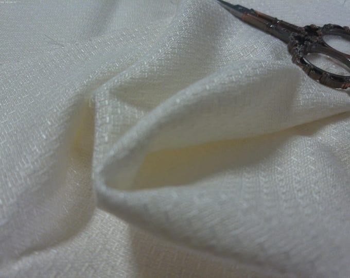 LAST! Novelty Weave Wool Blend~Offwhite~12"x31"~Only Listing!
