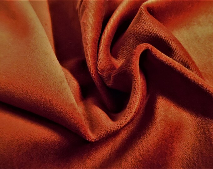 Cotton Velveteen~Rust Brown~Light Weight~12"x28"~Doll Fabric