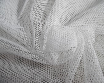 100% Cotton Bobbinet Netting~12"x36"~White