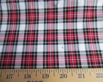 Scottish Tartan Plaid~Small Scale~Pima Cotton Lawn~18"x30"~Great Doll Fabric