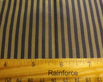 ONLY LISTING! Small Stripe Silk Taffeta~Black/Gray~9"x27"~Doll Fabric