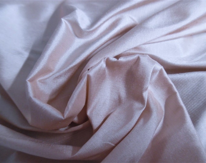 Silk Dupioni Taffeta~Pearly Pink~ 9"x27"~Doll Fabric