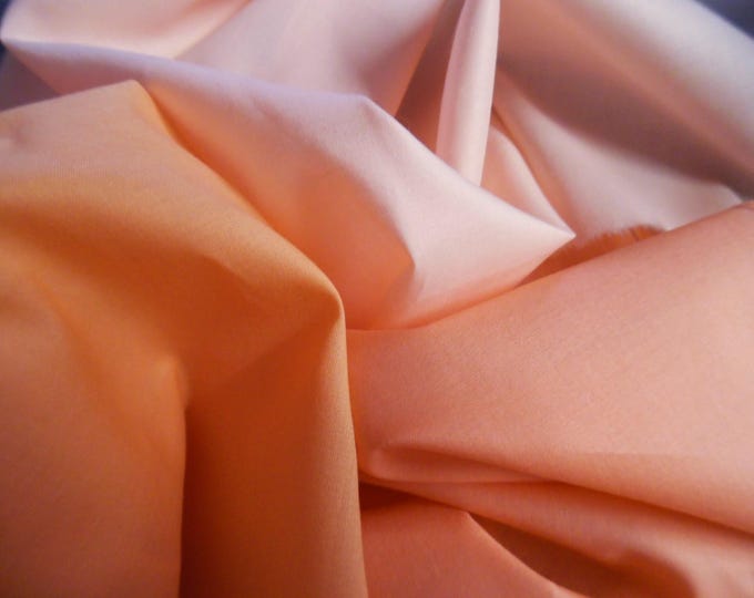 Stash Builder Lot!  100% Cotton Voiles~Shades of Peach~3 Colors/1/2YD~Great for Doll Clothes