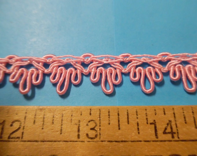 Fancy Gimp Braid~Rayon~Baby Pink~5/8" x 2 Yards~Doll Trim!