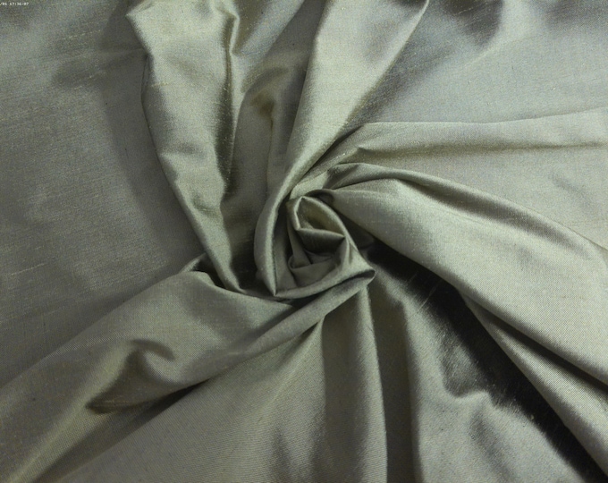 Silk Shantung~Light Olive~9"x27"~Doll Fabric