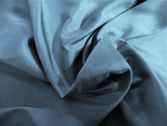 Silk Dupioni Taffeta~Dusty Teal~9"x28"~Doll Fabric~Light Weight