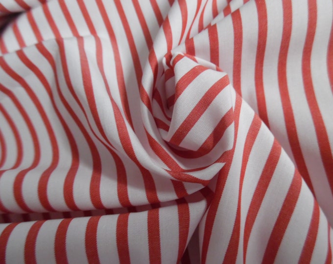 Candy Cane Stripe Pima Cotton~Red/White~18"x30"~Great Doll Fabric