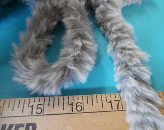 Minky Faux Fur Trim~Frosty Gray~1"x Two Yards~Doll Coat, Cape and Hat Trim!