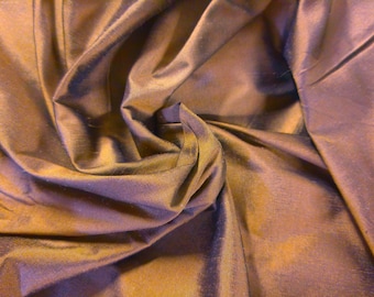 High End 100% Silk Dupioni~Dark Biscotti Brown~9"x27"~Doll Fabric