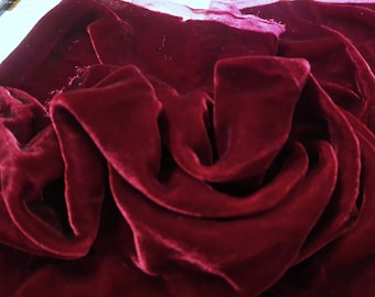 Silk Velvet in Dark Burgandy~17"x27"~Great 4 All dolls!
