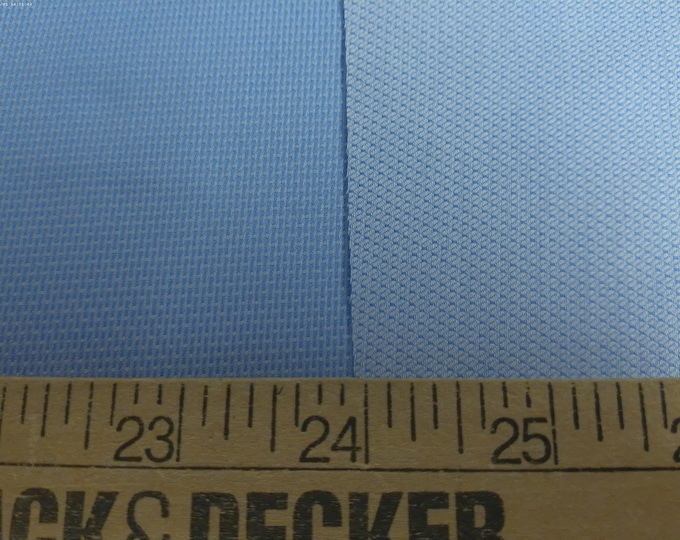 Light Weight Italian Cotton Pique~Reversible~Blue/White~12"x29"~Doll Fabric