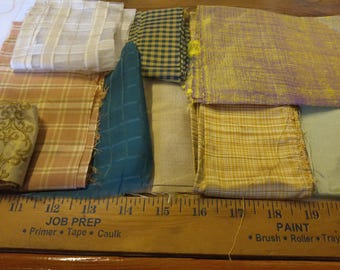 BASEMENT BARGAIN! Silk Scrap Bundle~17 Pieces!