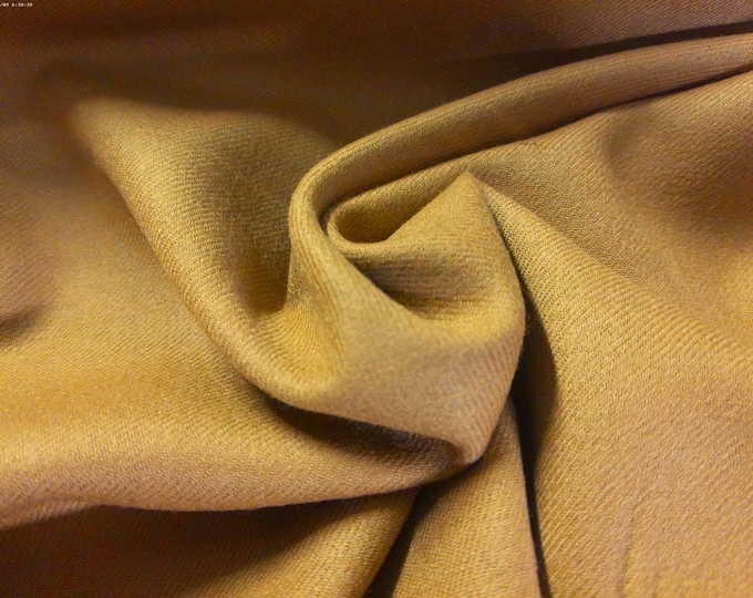 Wool Flannel Suiting~Lt. Camel Brown~ Civil War Reproduction~12"x30"~Light Wt~Doll Fabric