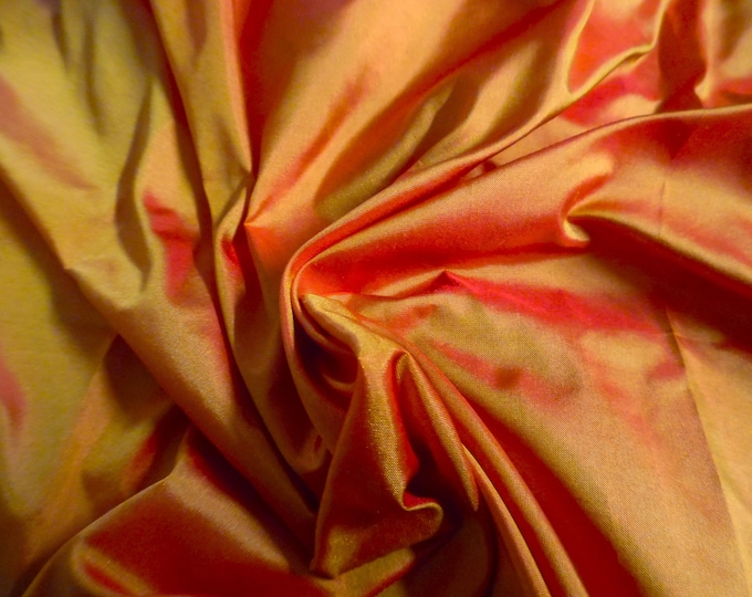 Silk Shot Tissue Taffeta~Sunset~9"x22"~Great for Miniatures