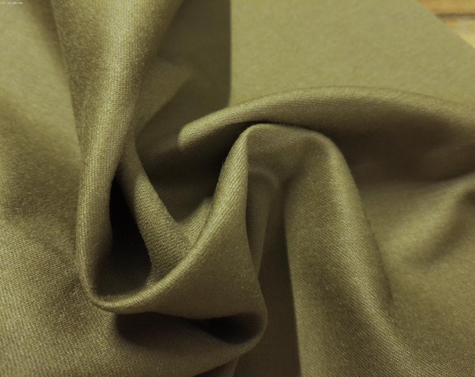 BASEMENT BARGAIN! Imperfect 100% Italian Wool~Olive Brown~19"x31"~Doll Fabric