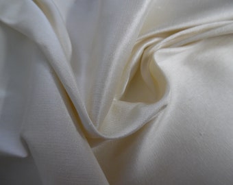 Silk Dupioni Taffeta~Ivory~ 9"x27"~Doll Fabric