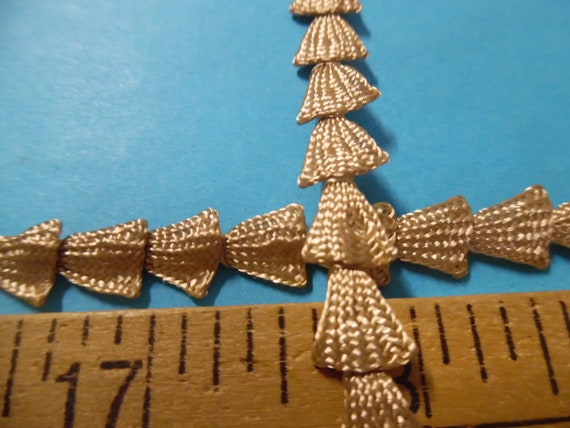 Vintage Fan Braid~Parchment~3/8" wide~By The Yard~100% Rayon~Flapper