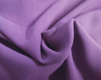 BASEMENT BARGAIN! Rayon Challis~Sandwashed Plum Purple~12"x62"