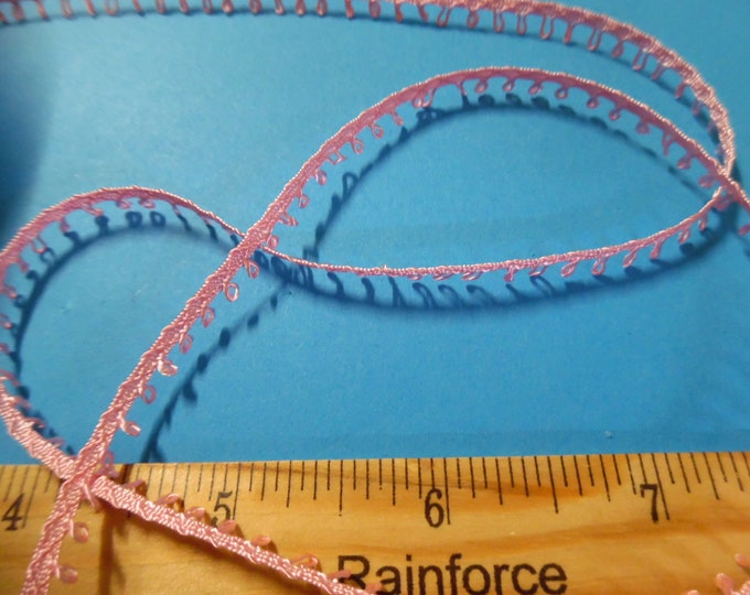 Fancy Picot Trim~Baby Pink~2 Yds~Rayon~Doll Trim~Hats & Dresses