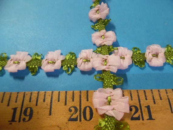 Silky Flower Trim~Soft Pink~1/2"~By The Yard~Doll Trim~Ricoco~Millinery