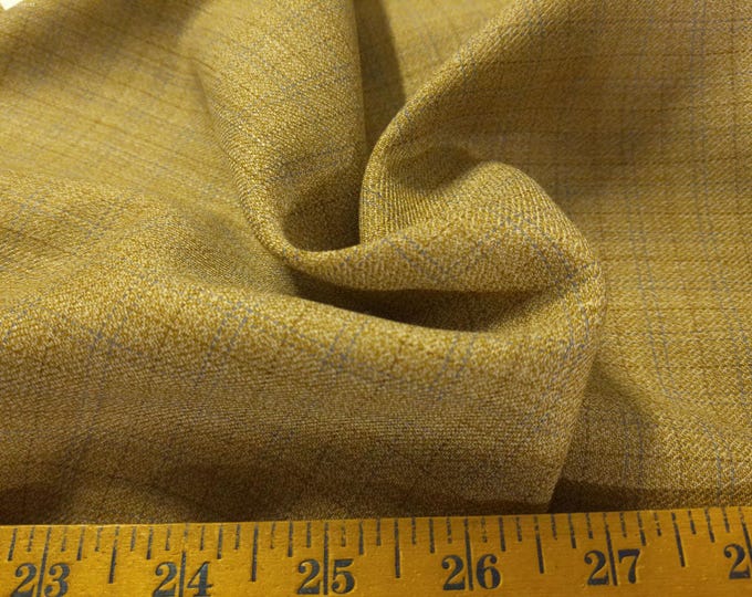 Wool "Stuffs"~Small Plaid~Heathered Blue/Brown/Slate~12"x31"~Light Weight~Doll Fabric