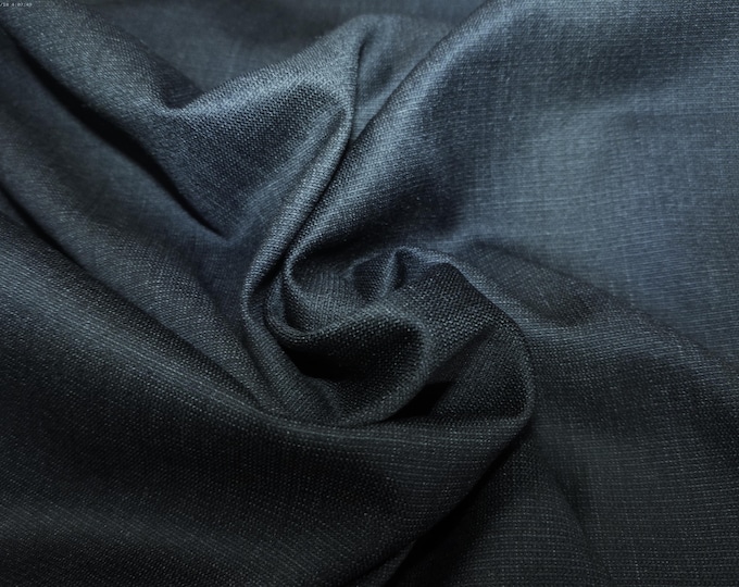 Silk/Wool~Black~Very Light Weight~12"x30"~Doll Fabric