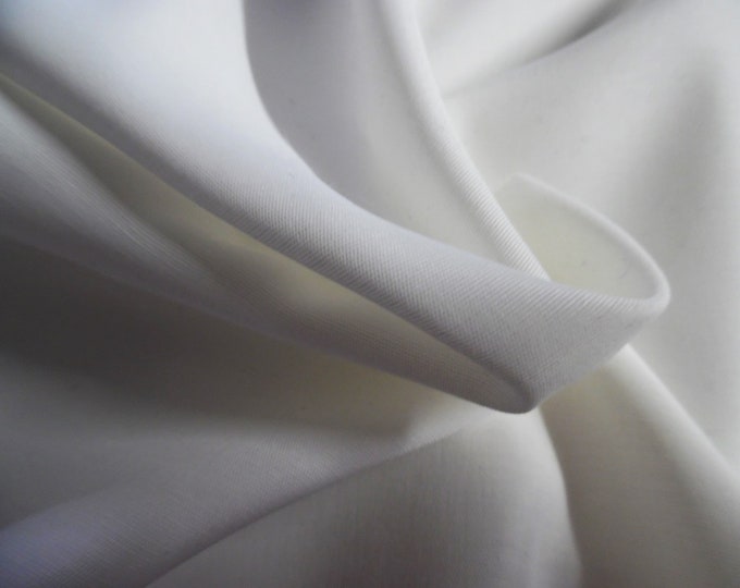 LAST PIECE! Rayon Fine Faille~Candlelight White~15"x48"~Soft Hand