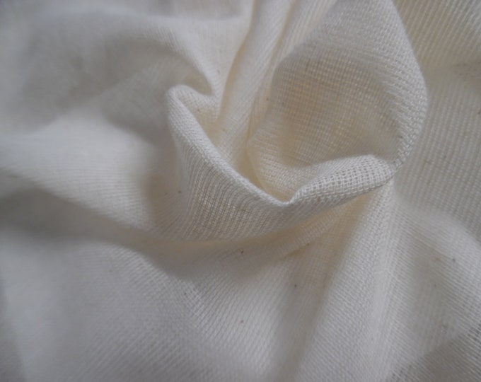 100% Cotton Scrim~Natural~Light Weight~Sheer~18"x54"~Reproduction Antique Doll Clothing