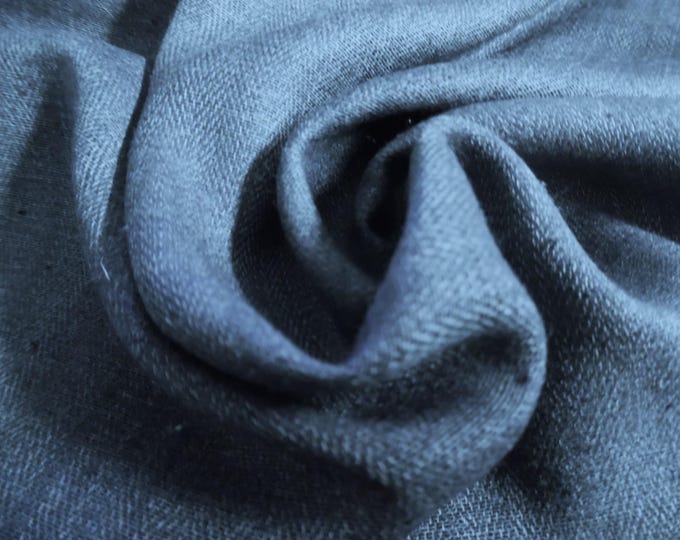 Fine Weave Raw Silk Suiting~Blue/Gray~Denim Look~Very Light Weight~18"x28"
