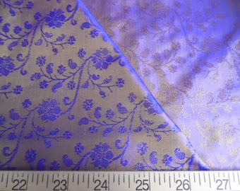 Silk Jacquard Tissue Taffeta~Purple/Copper~9"x22"~Small dolls~All dolls!